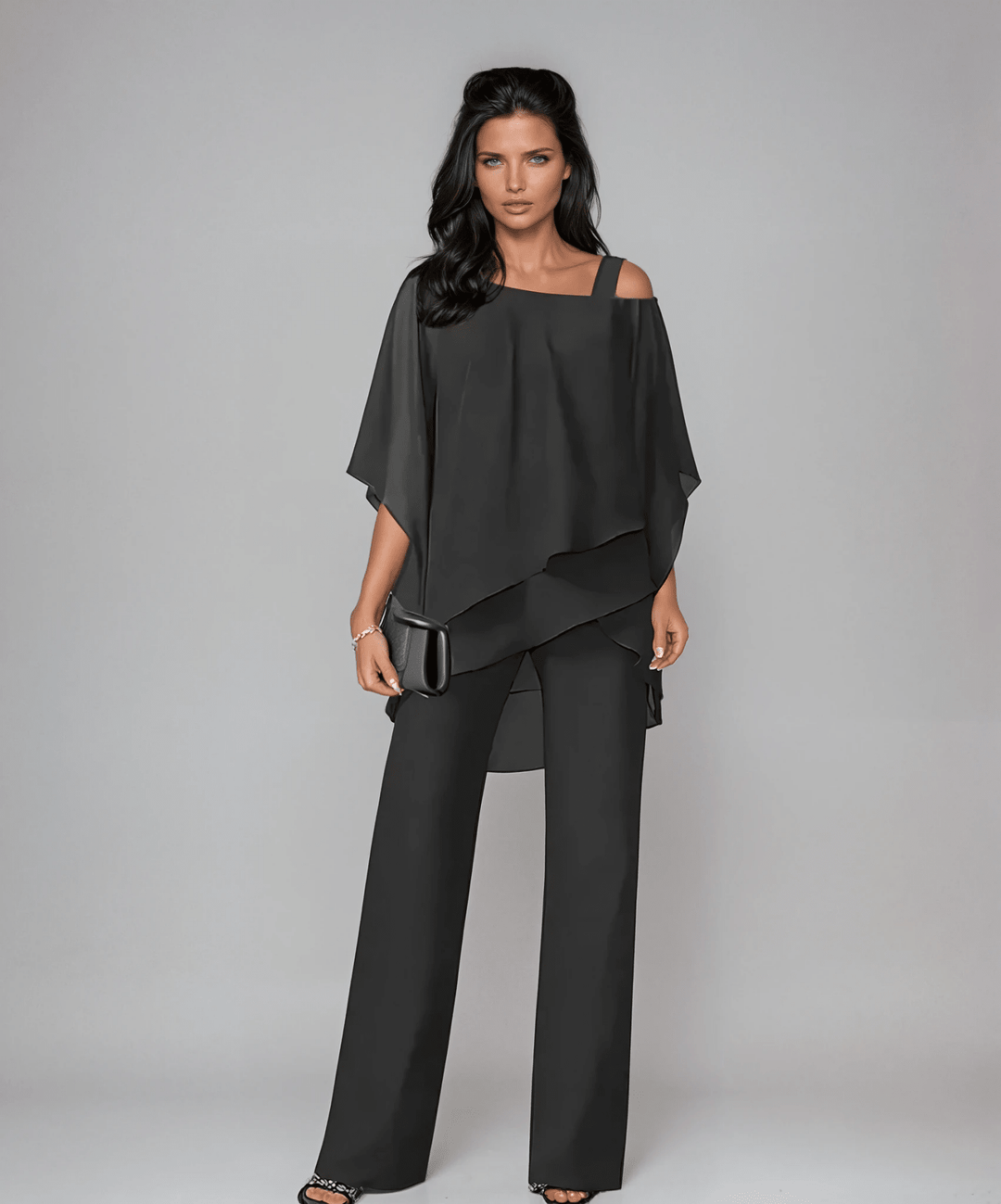 Mariella™ Conjunto de Dos Piezas con Superposiciones - Navarro Granada