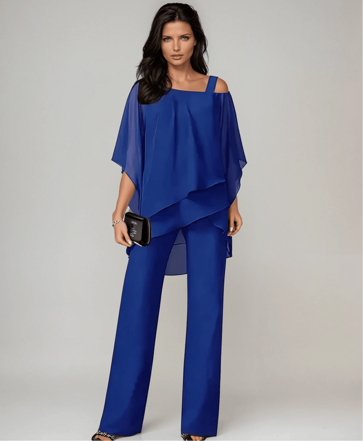 Mariella™ Conjunto de Dos Piezas con Superposiciones - Navarro Granada