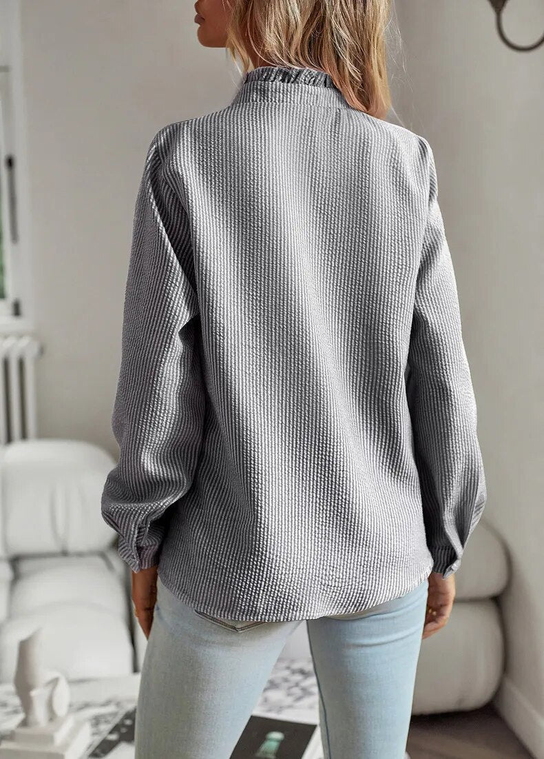 Marina | Blusa elegante de rayas - Navarro Granada