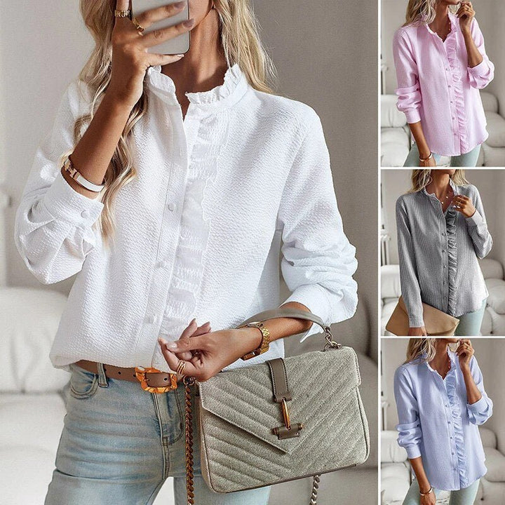 Marina | Blusa elegante de rayas - Navarro Granada