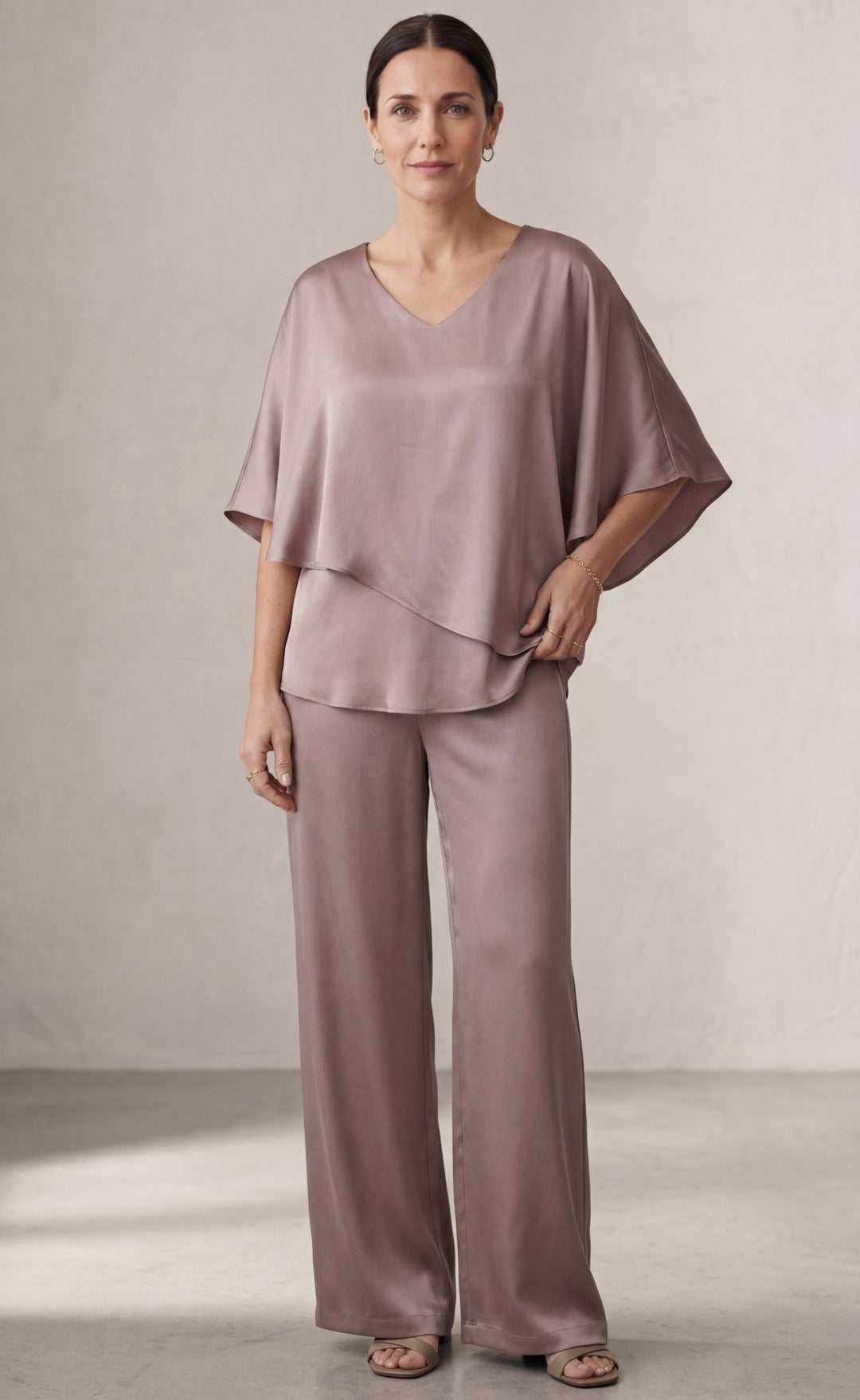 Martha | Conjunto de dos piezas con pantalón de pierna ancha - Navarro Granada