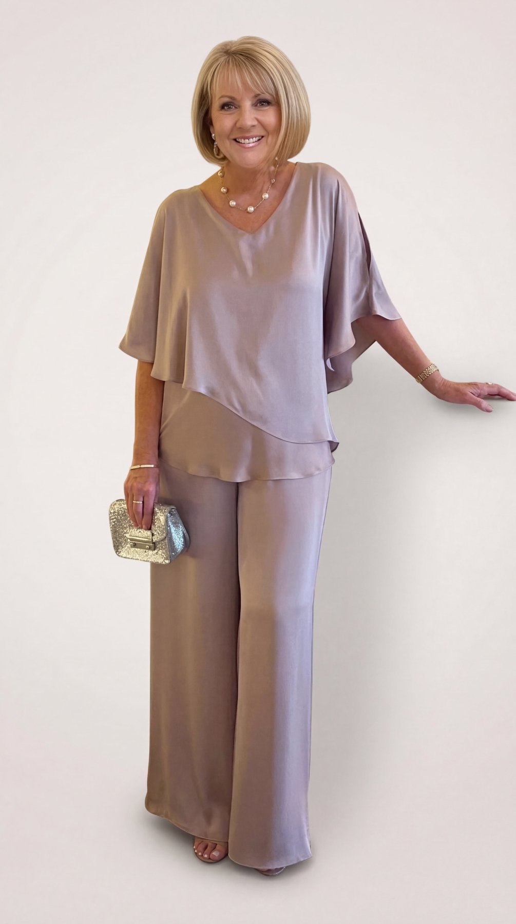Martha | Conjunto de dos piezas con pantalón de pierna ancha - Navarro Granada