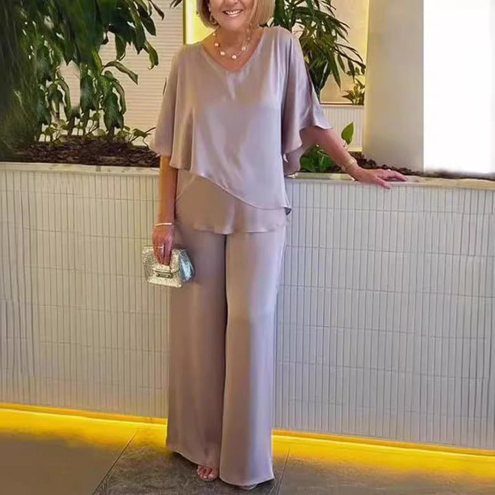 Martha - Conjunto Relax con Pantalones Amplios Twee stuks in de aanbieding - Navarro Granada