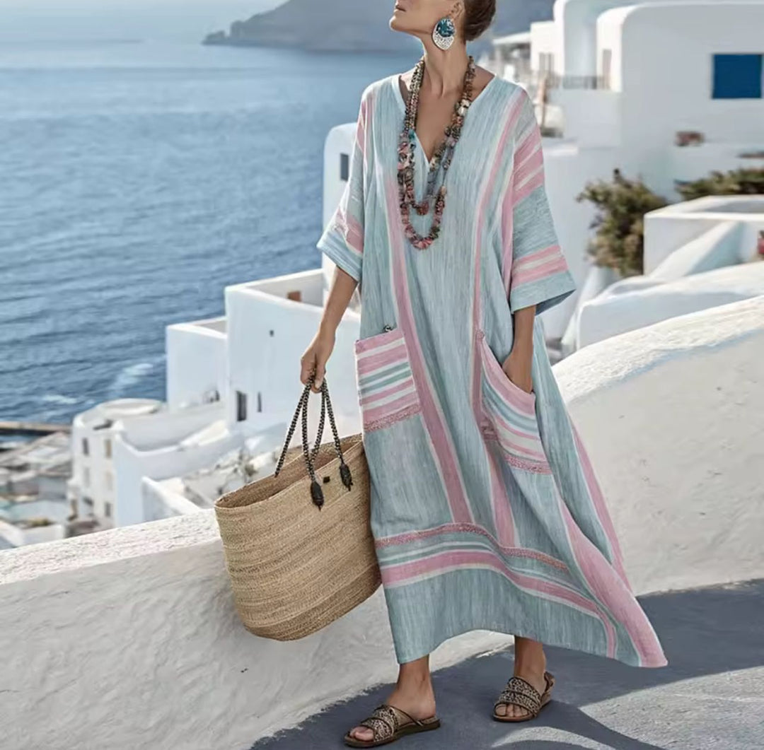 Mary Elegante - Vestido Largo de Playa para un Estilo Veraniego Chic - Navarro Granada