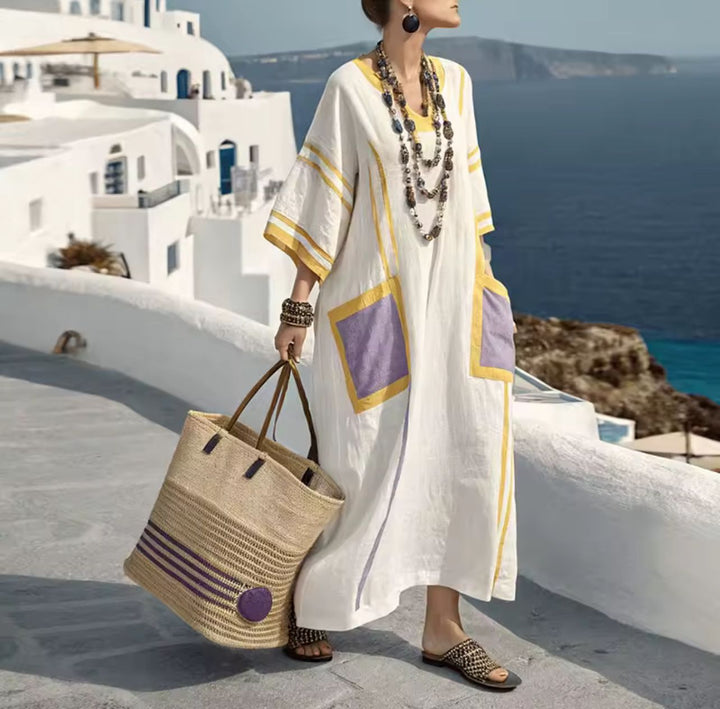Mary Elegante - Vestido Largo de Playa para un Estilo Veraniego Chic - Navarro Granada