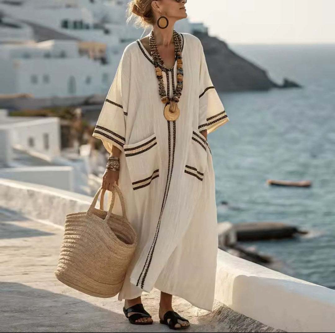 Mary Elegante - Vestido Largo de Playa para un Estilo Veraniego Chic - Navarro Granada