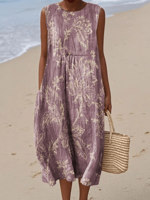 Mia | Vestido de verano ligero y sin mangas Sleeveless Midi Dresses - Navarro Granada