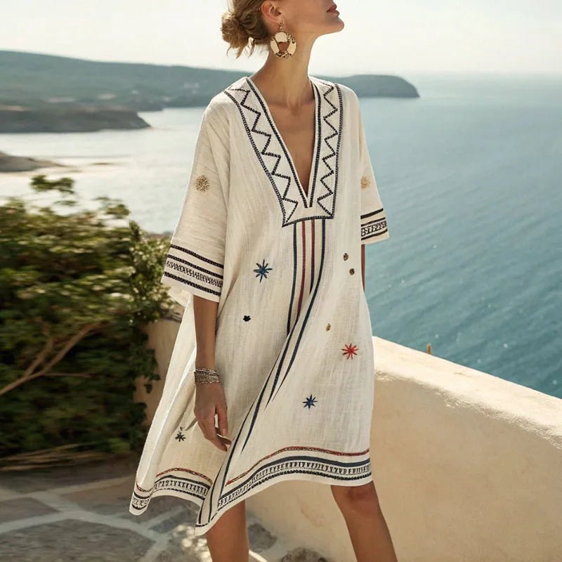 Naomi - Vestido de Playa Elegante y Versátil para el Verano - Navarro Granada