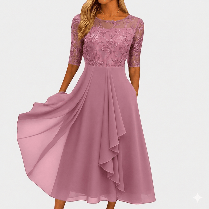Rhonda | Vestido de Encaje Elegante - Navarro Granada