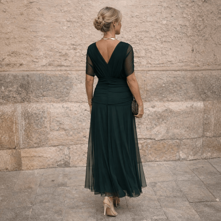 ROSSANA – Vestido Maxi Off - Shoulder - Navarro Granada