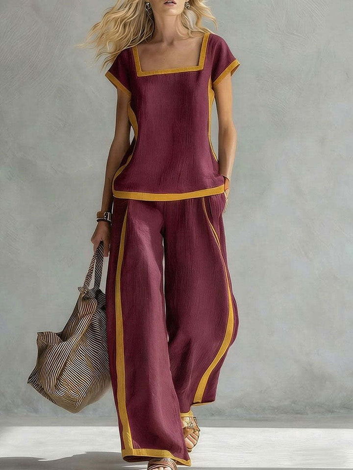 SERENA | CONJUNTO DE LINO ELEGANTE DE DOS PIEZAS - Navarro Granada