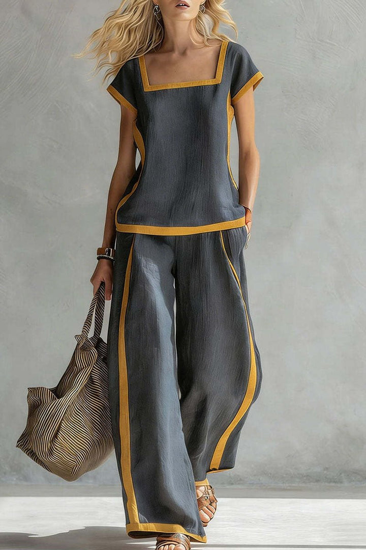 SERENA | CONJUNTO DE LINO ELEGANTE DE DOS PIEZAS - Navarro Granada