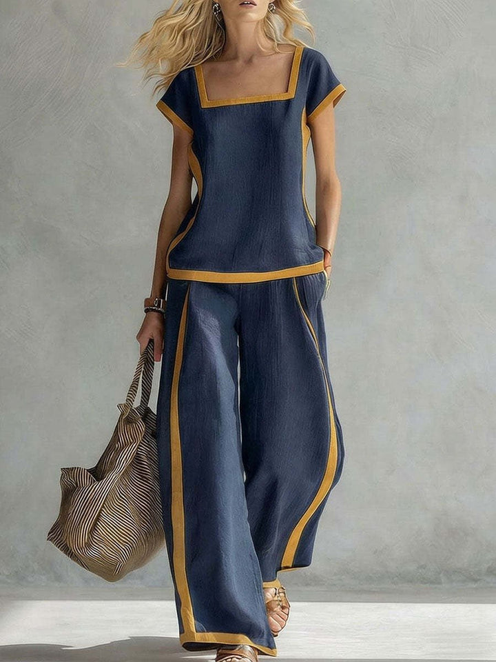 SERENA | CONJUNTO DE LINO ELEGANTE DE DOS PIEZAS - Navarro Granada