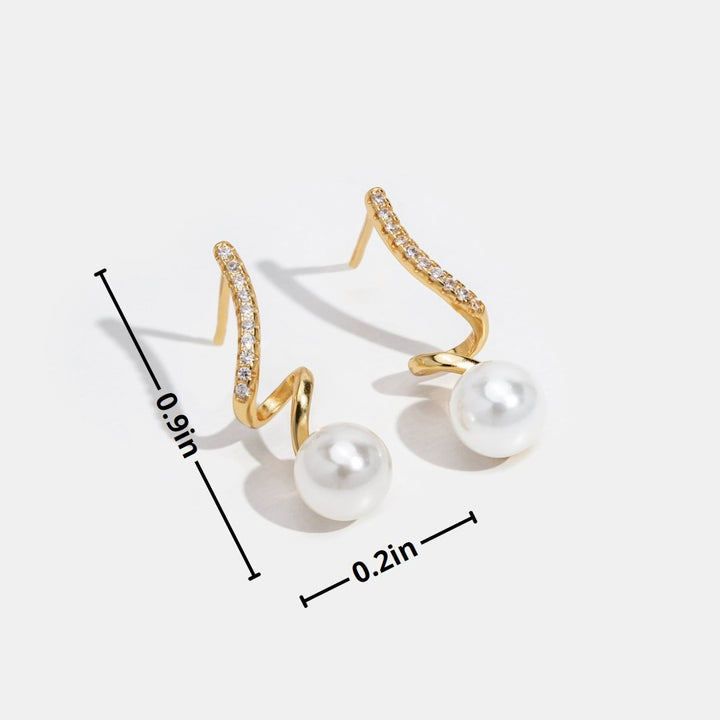 Pendientes Tam Pearl Wave