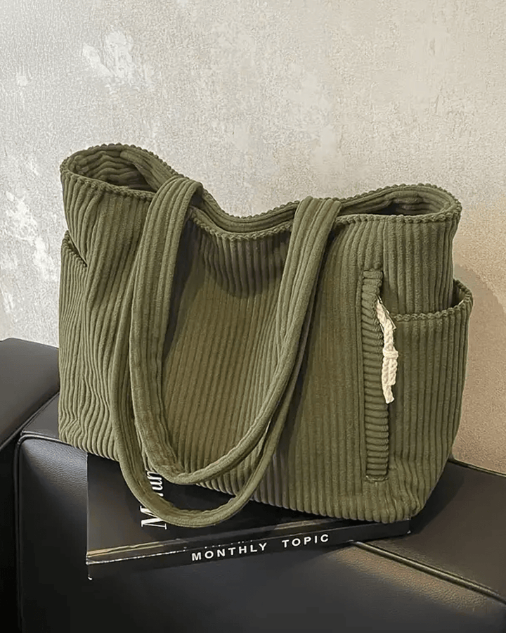Tilda – Bolsa de Mano Acanalada con Detalle de Cuerda - Navarro Granada