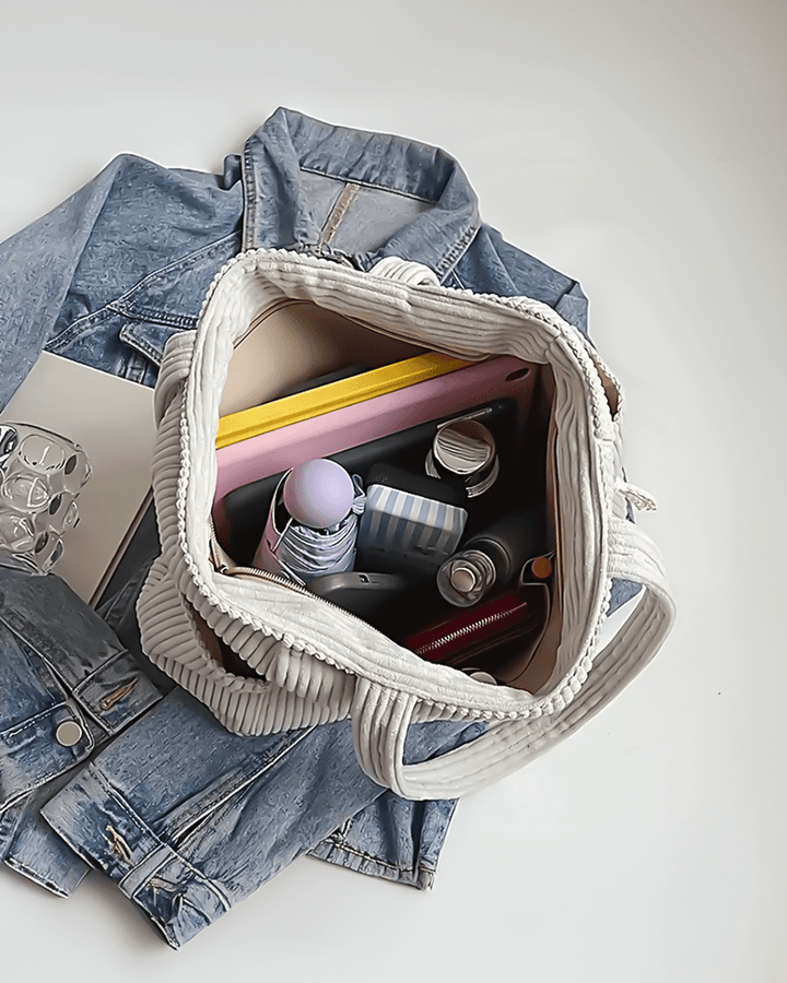 Tilda – Bolsa de Mano Acanalada con Detalle de Cuerda - Navarro Granada