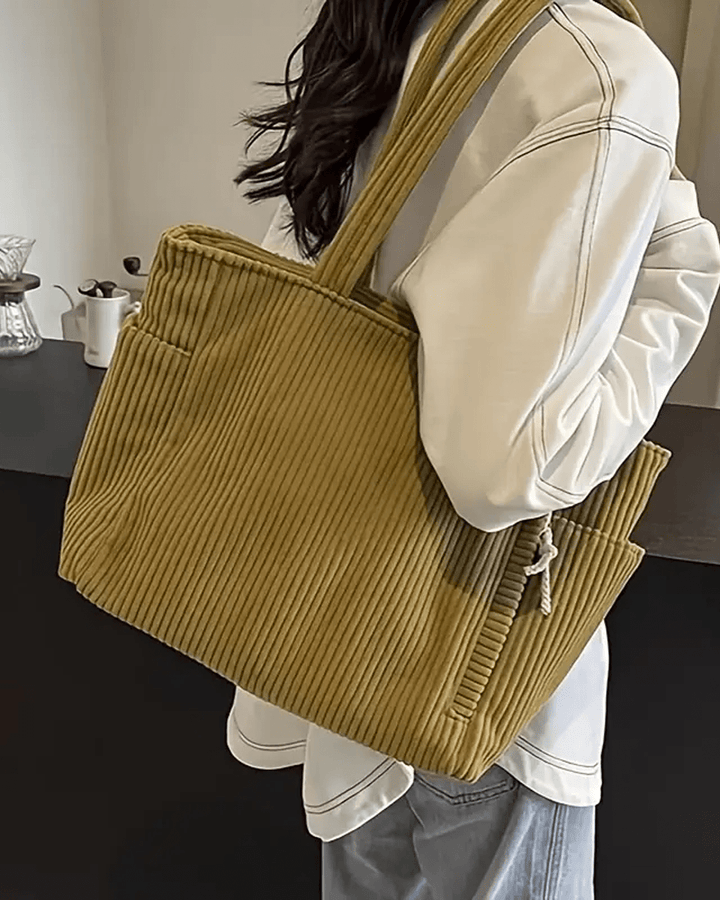 Tilda – Bolsa de Mano Acanalada con Detalle de Cuerda - Navarro Granada
