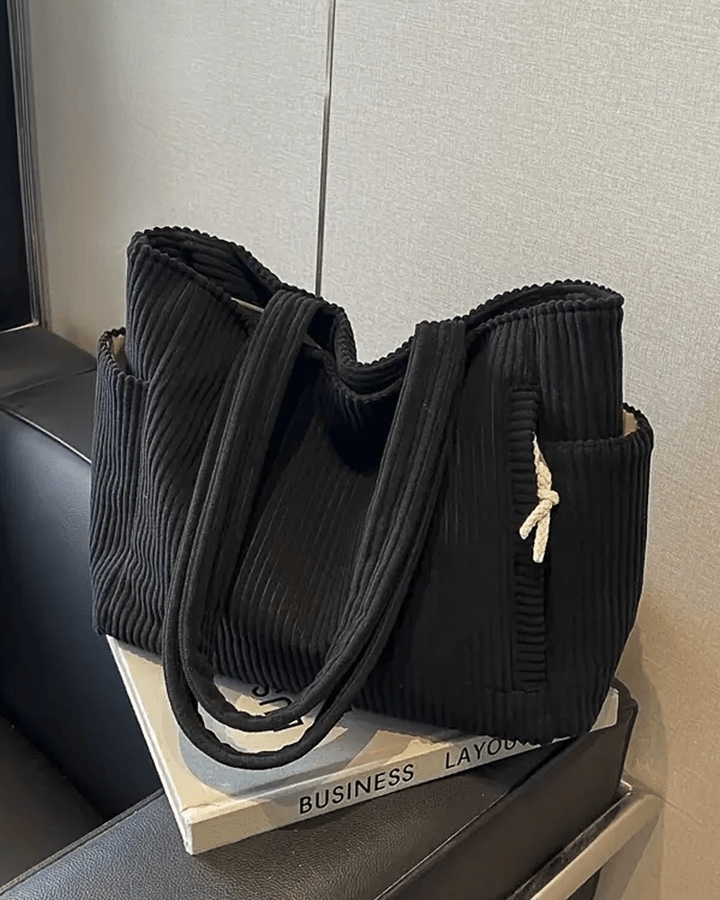 Tilda – Bolsa de Mano Acanalada con Detalle de Cuerda - Navarro Granada