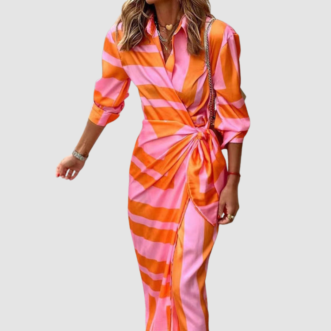 Vestido a Rayas Elegante Cecilia™ - Navarro Granada