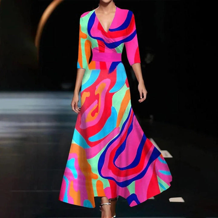 Vestido Chic con Estampado Floral - Navarro Granada