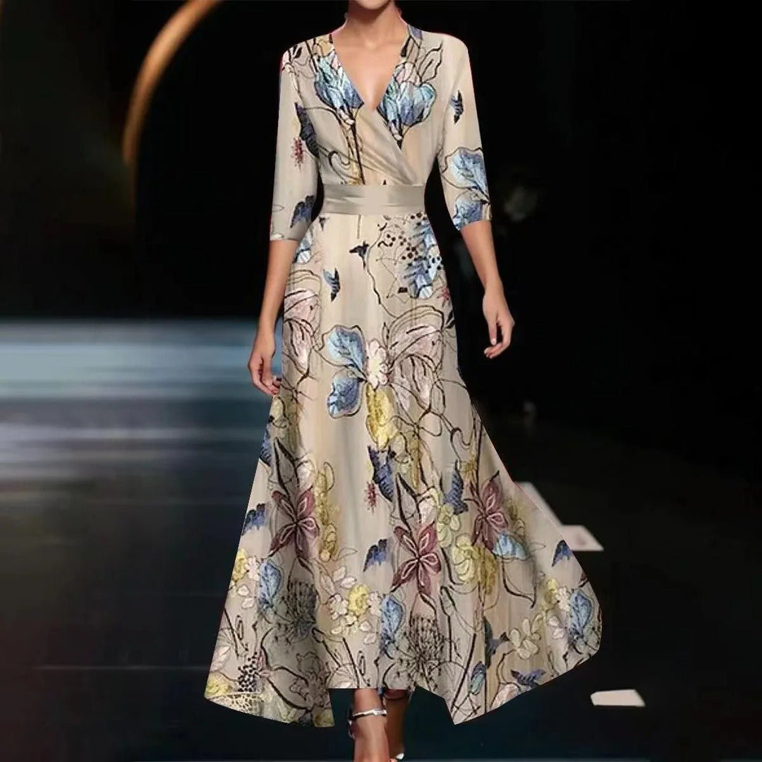 Vestido Chic con Estampado Floral - Navarro Granada