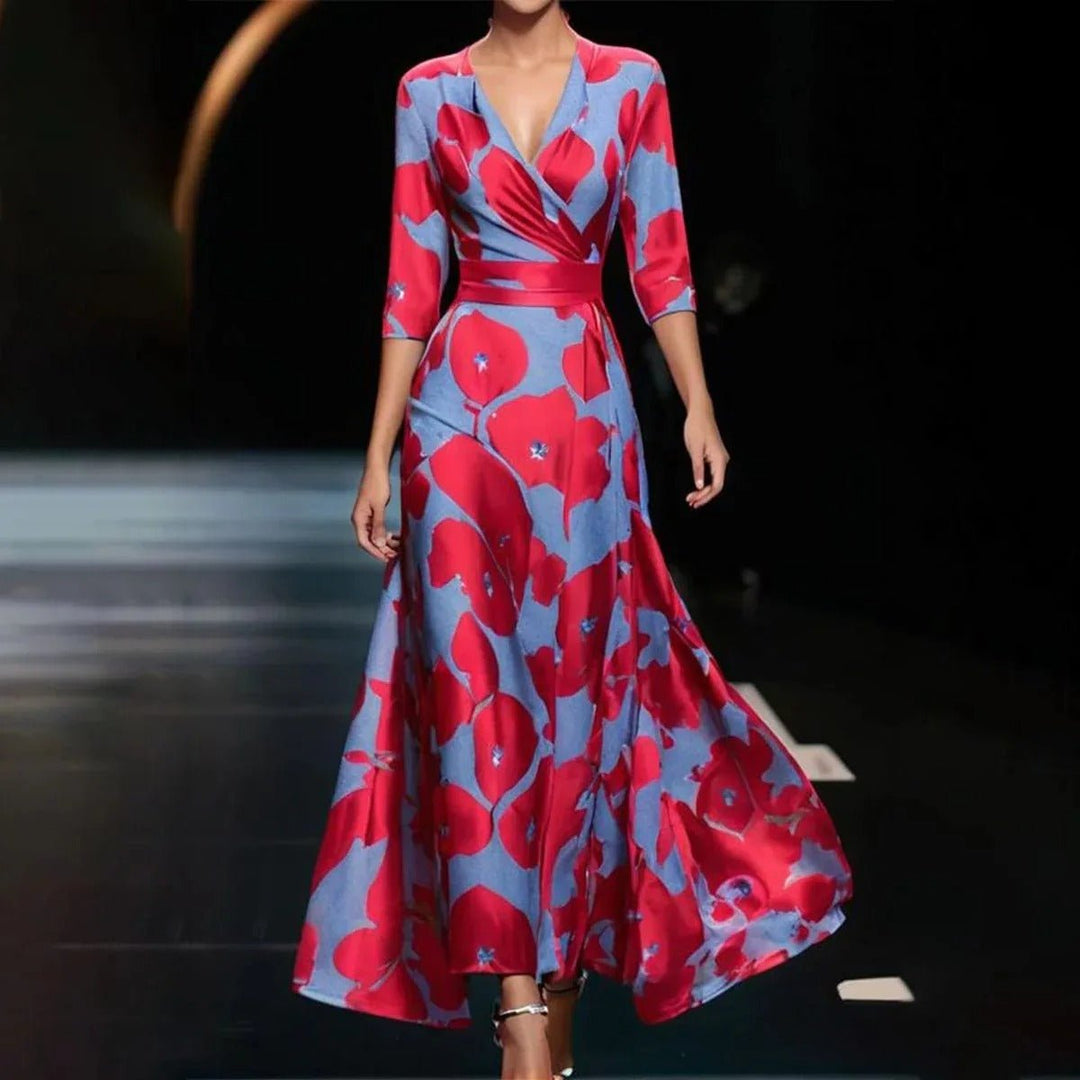 Vestido Chic con Estampado Floral - Navarro Granada
