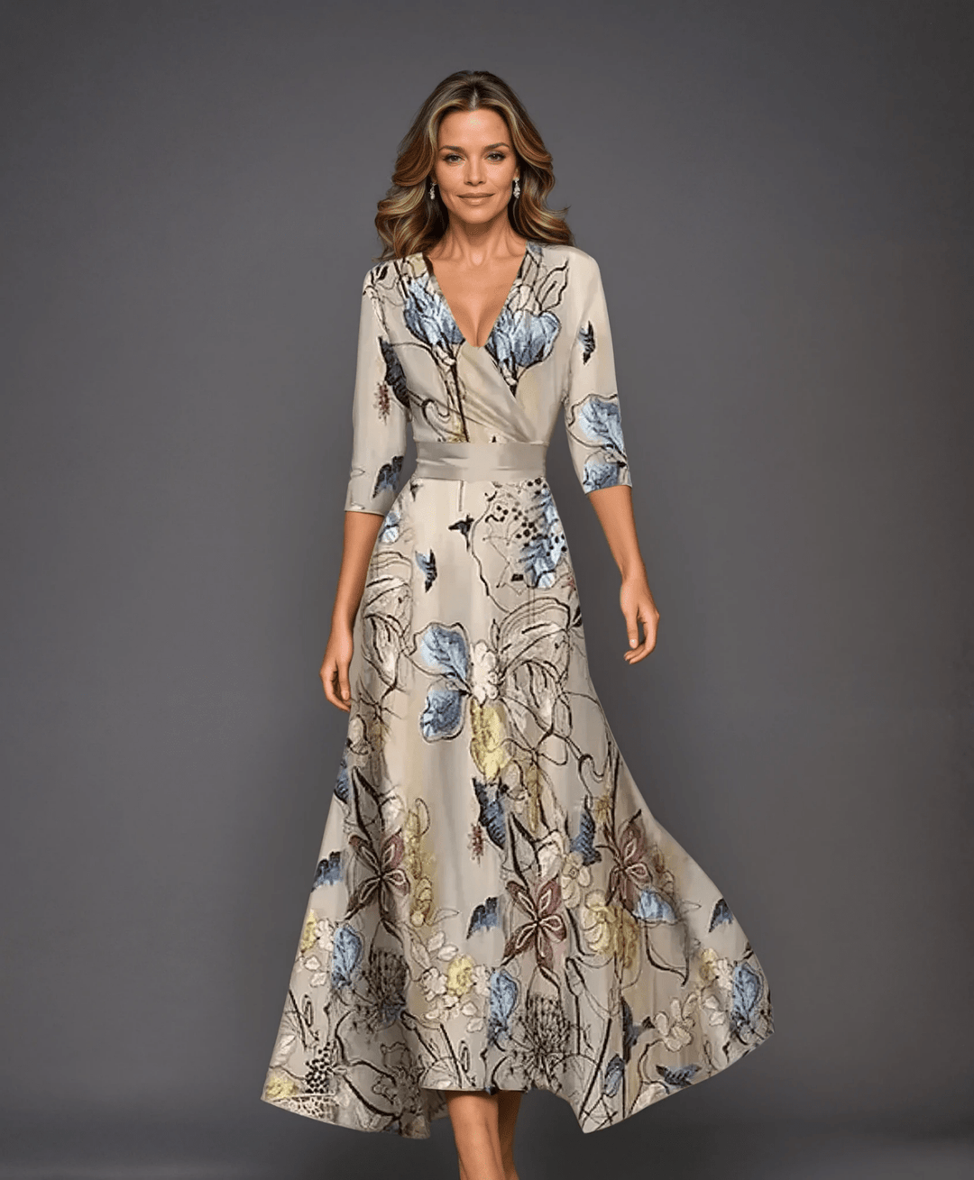 Vestido Chic con Estampado Floral - Navarro Granada