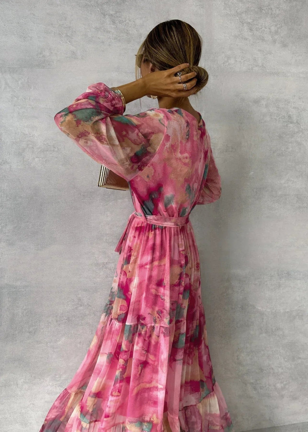 Vestido Cruzado con Estampado Floral Damesleider - Navarro Granada
