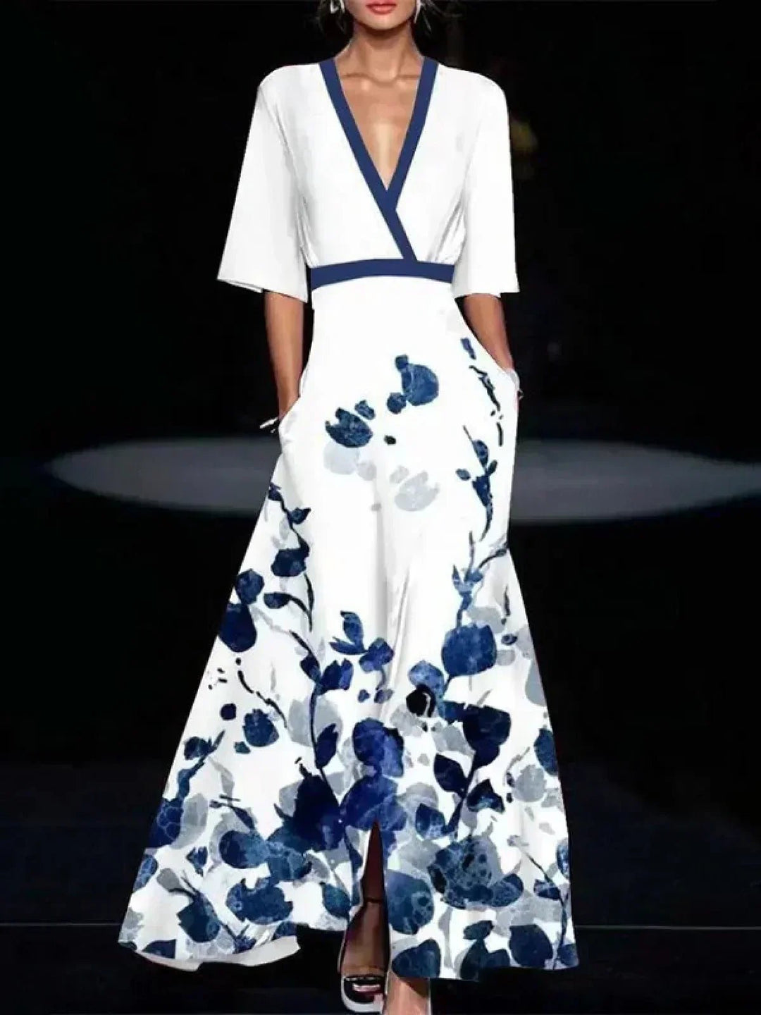 Vestido de Viscosa Elegante Damesjurken - Navarro Granada
