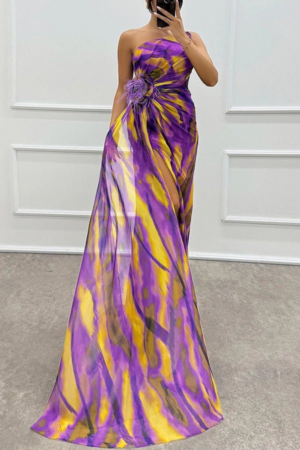 Vestido Draped Vibrante Bruiloftsgast - Navarro Granada