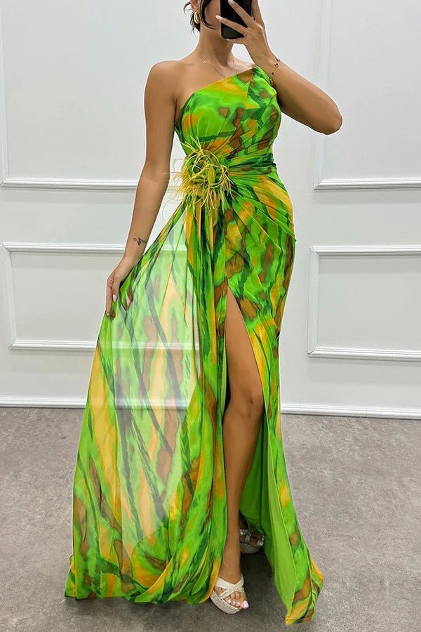 Vestido Draped Vibrante Bruiloftsgast - Navarro Granada