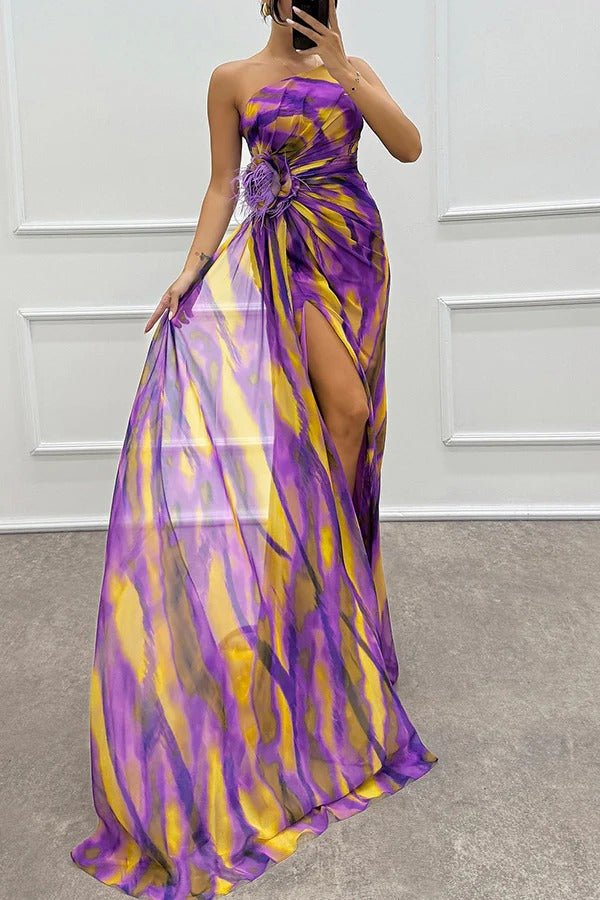 Vestido Draped Vibrante Bruiloftsgast - Navarro Granada