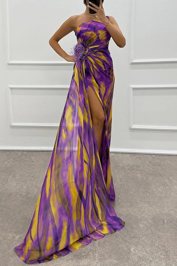 Vestido Draped Vibrante Bruiloftsgast - Navarro Granada