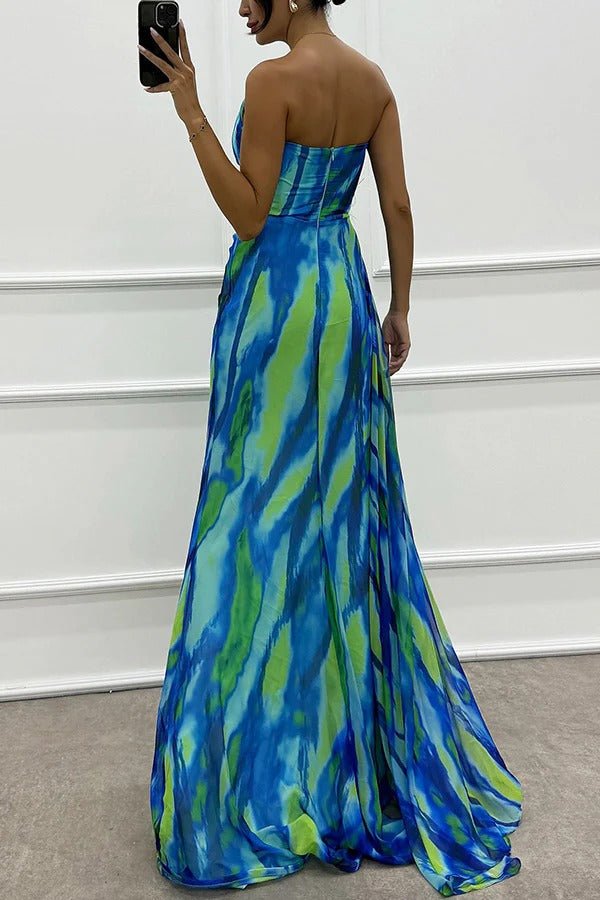 Vestido Draped Vibrante Bruiloftsgast - Navarro Granada