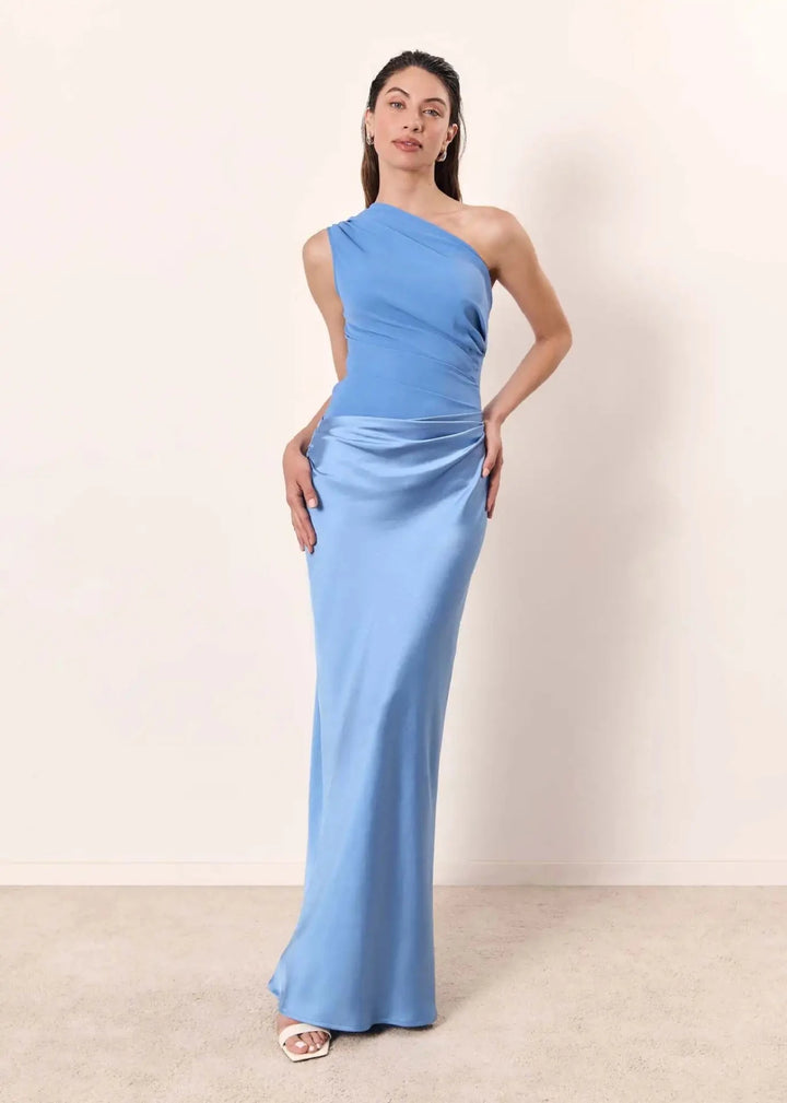 Vestido Maxi con Culpabilidad en Satén - Navarro Granada