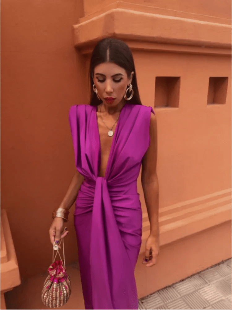 Vestido Plisado Elegante JURKEN VOOR BRUILOFTGASTEN - Navarro Granada