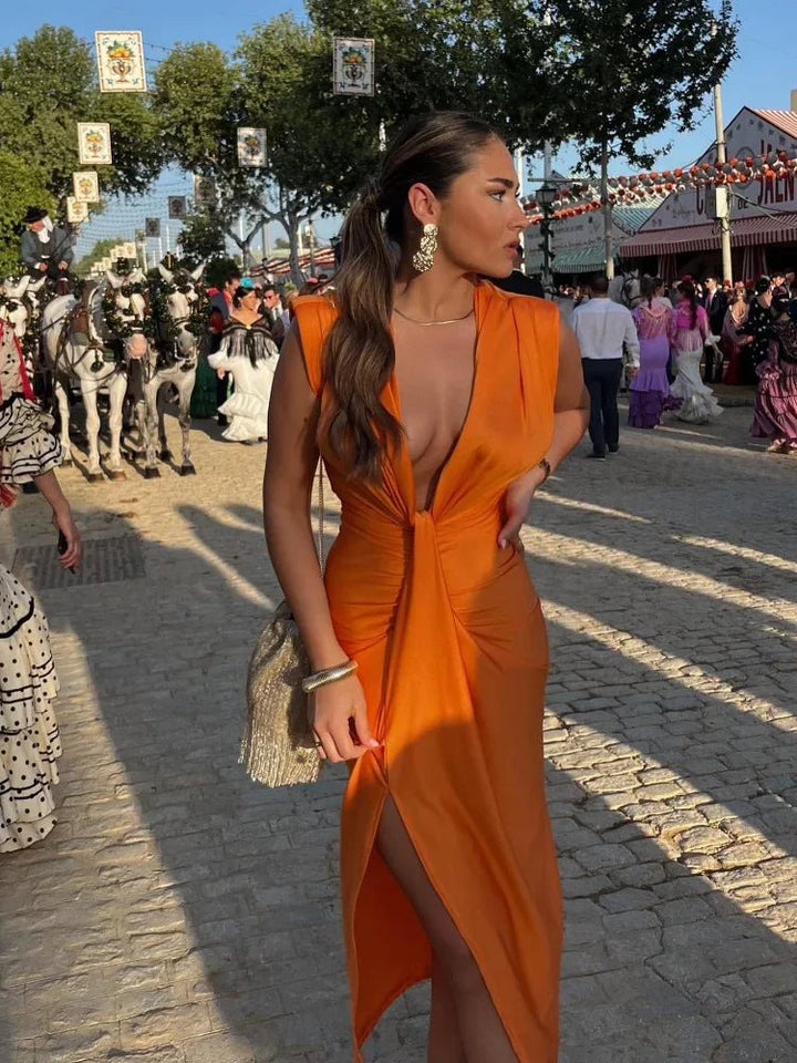 Vestido Plisado Elegante JURKEN VOOR BRUILOFTGASTEN - Navarro Granada