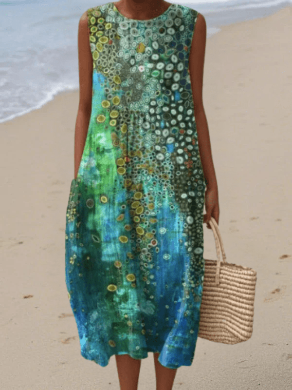 Zara | Vestido de verano ligero y sin mangas Sleeveless Midi Dresses - Navarro Granada