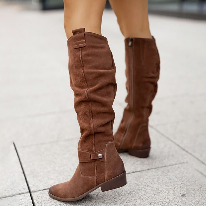 Zavira | Botas de ante elegantes y cálidas para mujeres - Navarro Granada