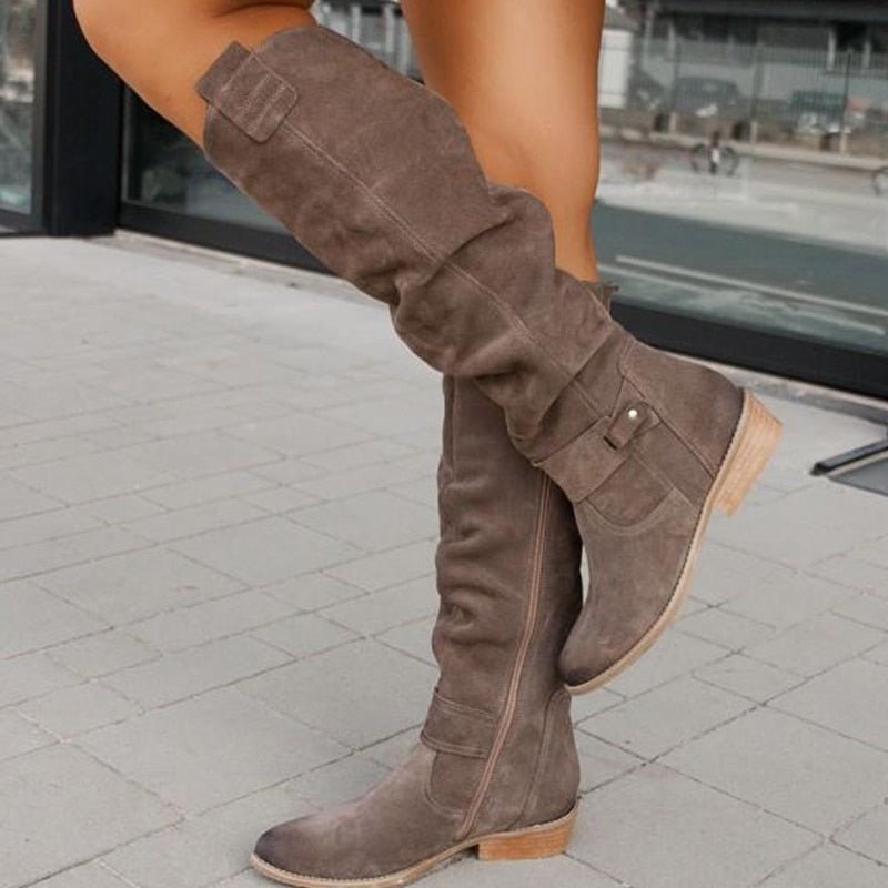 Zavira | Botas de ante elegantes y cálidas para mujeres - Navarro Granada