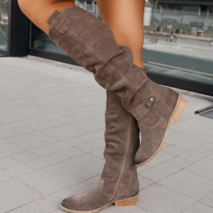 Zavira | Botas de ante elegantes y cálidas para mujeres - Navarro Granada