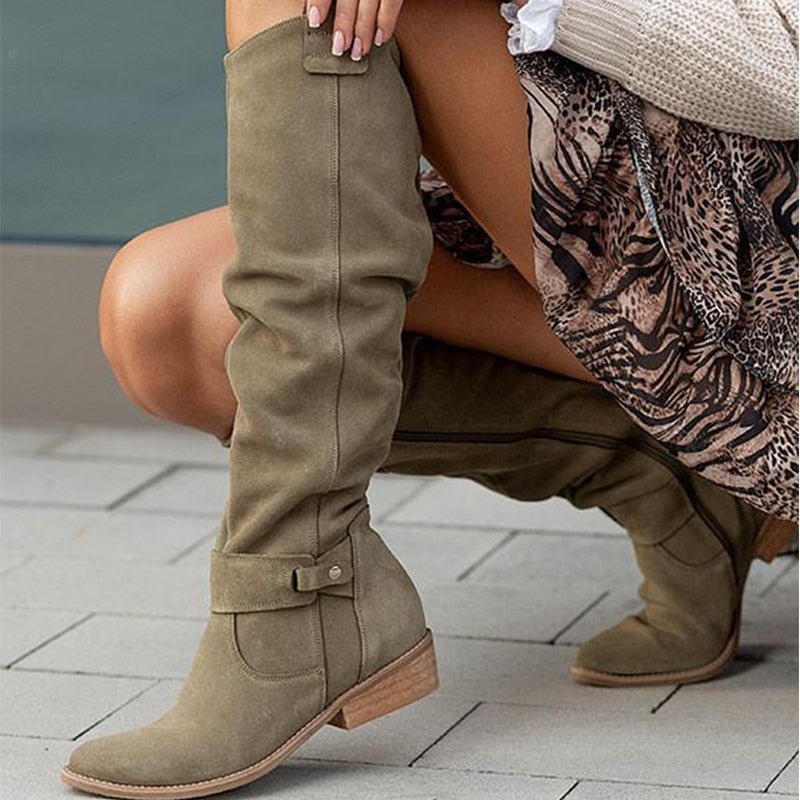 Zavira | Botas de ante elegantes y cálidas para mujeres - Navarro Granada